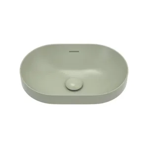 Aluca Pill Semi Inset Ceramic Basin – Modern Semi Inset Basin Australia